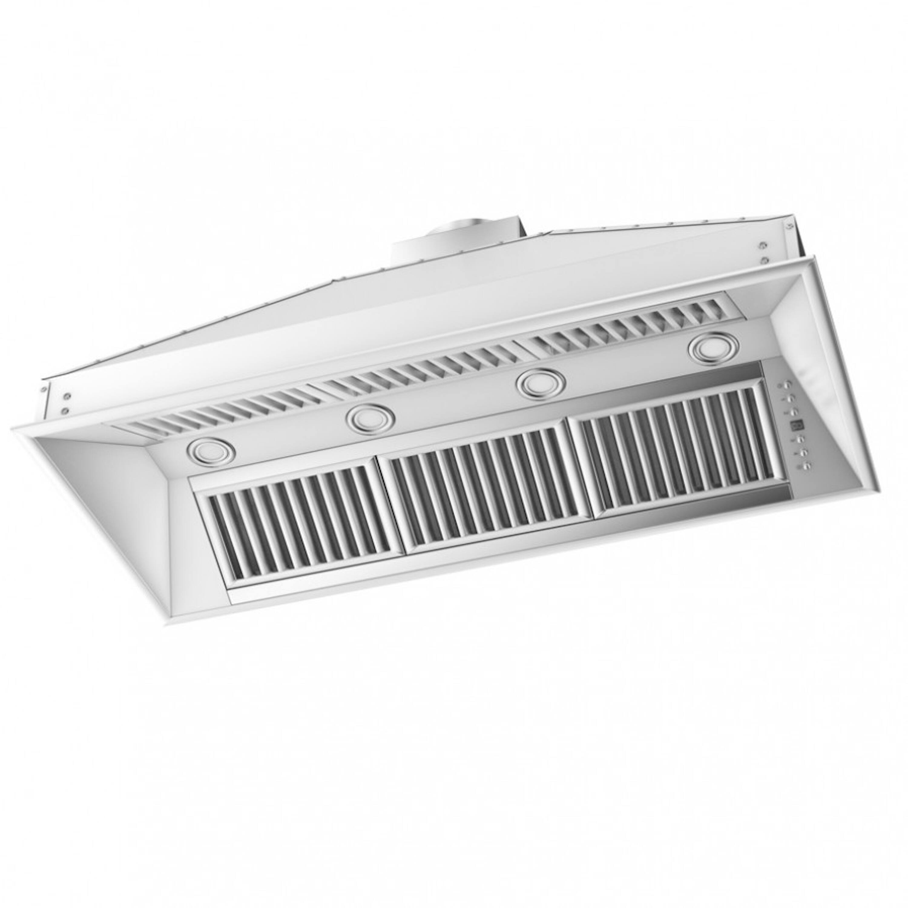 Alt View 1. ZLINE - ZLINE 52" Ducted Wall Mount Range Hood Insert in Stainless Steel (721-52) - Stainless Steel.