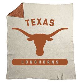 Logo Brands - Texas Longhorns 50" x 60" Luxe Dreams Throw Blanket - Oatmeal