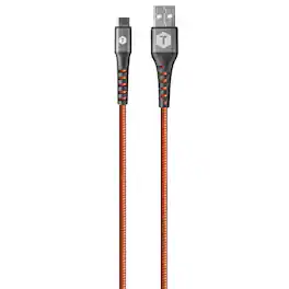 ToughTested - 2ft Heavy-Duty Braided USB-C Cable | Short 3A Fast Charging Armor Flex Cord for Cars & Power Banks