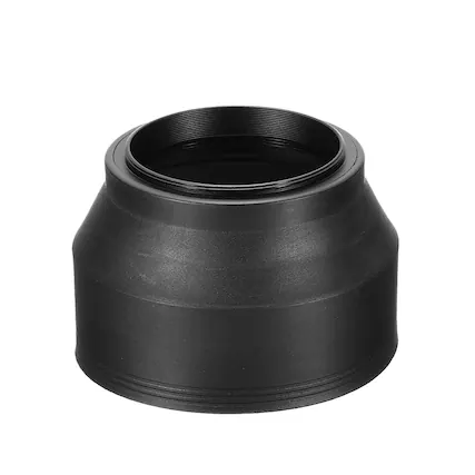Front. Unique Bargains - 49mm Rubber Collapsible Lens Hood Anti-Reflection for Nikon/Fuji/Pentax/Leica - Black.