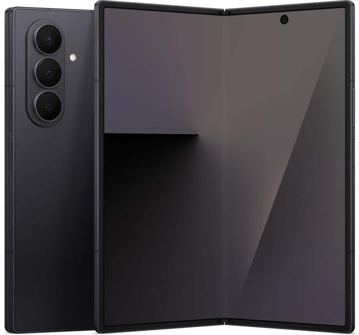 Front. Samsung - Galaxy Z Fold7 1TB (Unlocked) - Jet Black.