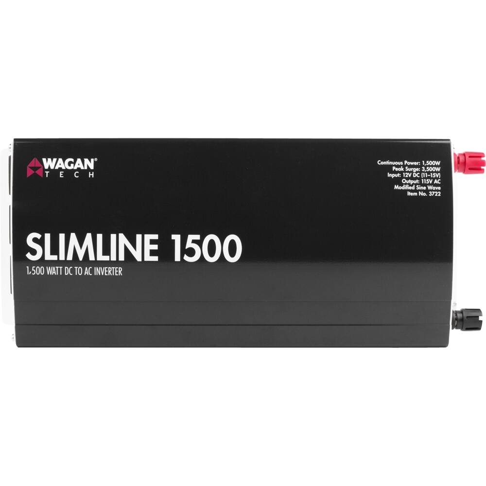 Alt View 11. Wagan - Slimline 1500W Power Inverter - Black.