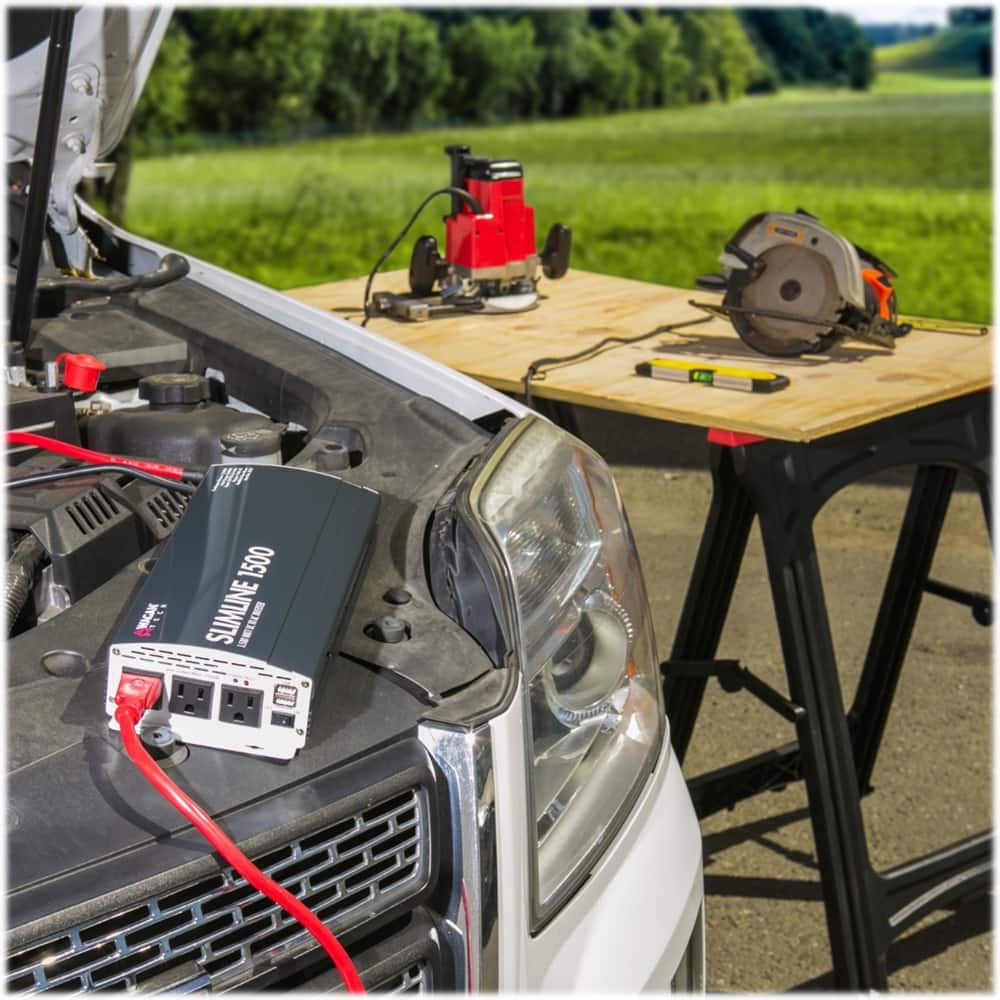 Alt View 14. Wagan - Slimline 1500W Power Inverter - Black.