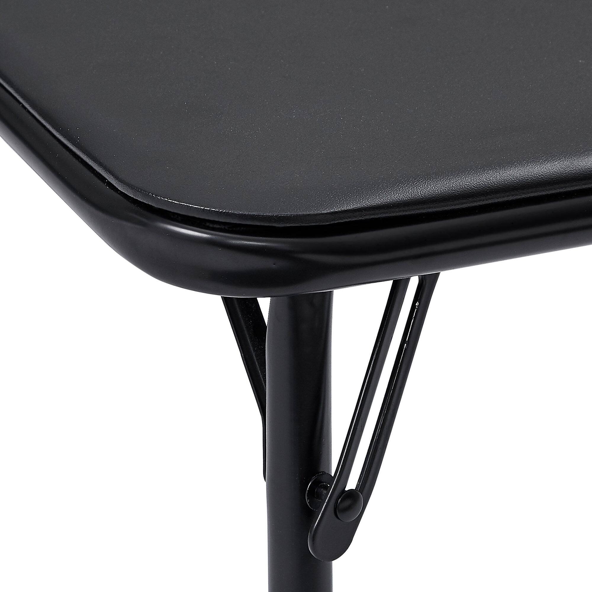 Alt View 3. Vecelo - Kids Folding Table - Toddler Activity Center with Waterproof Top for Crafts, Play & Learning, Indoor Outdoor Use - Black.