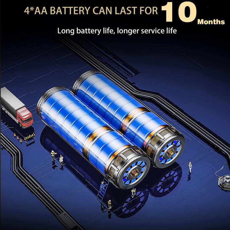 4*AA BATTERY CAN LAST FOR 10 Months

Long battery life, longer service life