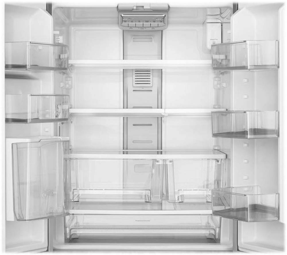 Alt View 12. KitchenAid - 20 Cu. Ft. French Door Refrigerator - Black Stainless Steel.