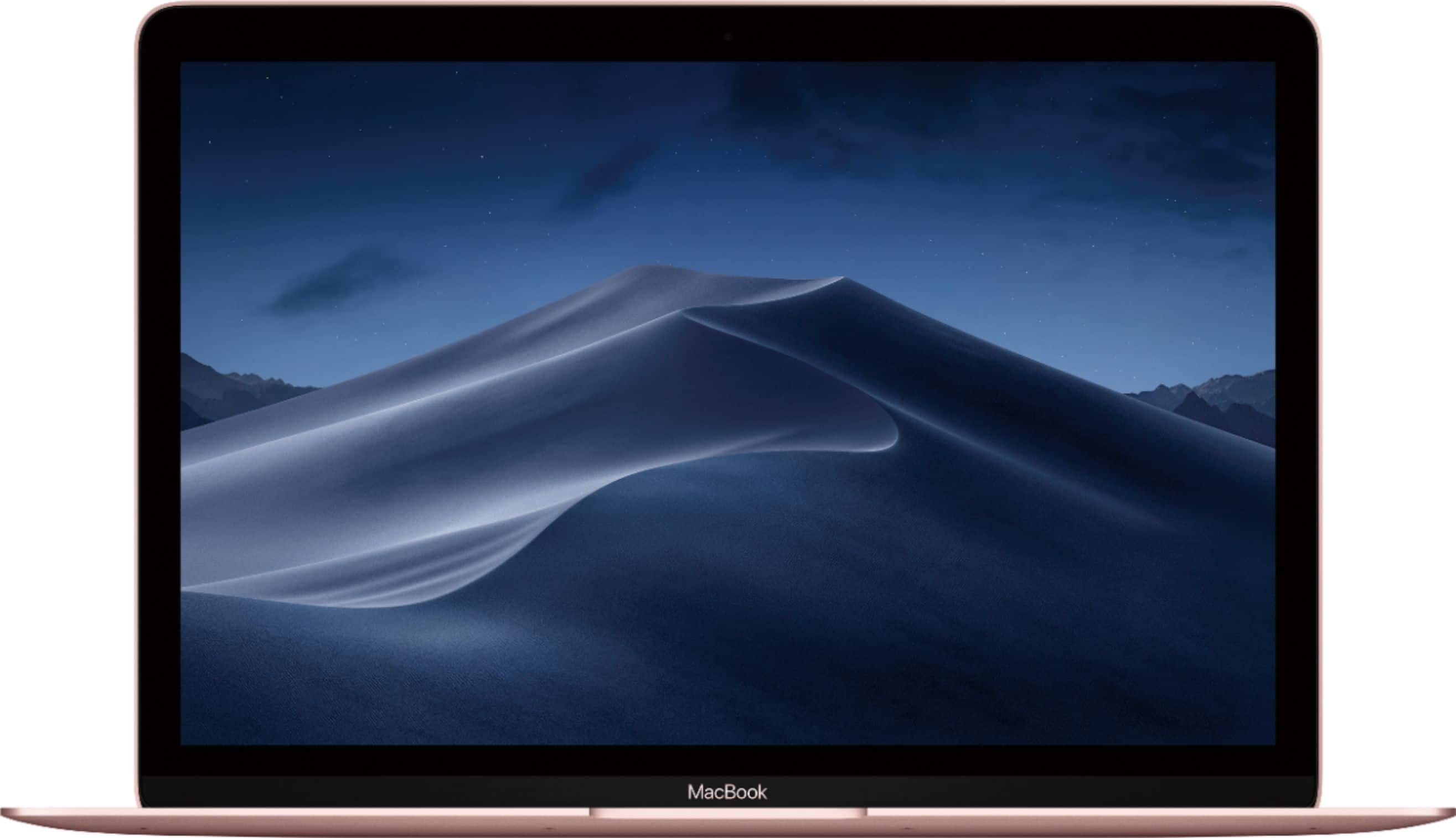 Front. Apple - Macbook® - 12" Display - Intel Core M3 - 8GB Memory - 256GB Flash Storage - Rose Gold.