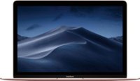 Front Zoom. Apple - Macbook® - 12" Display - Intel Core M3 - 8GB Memory - 256GB Flash Storage - Rose Gold.