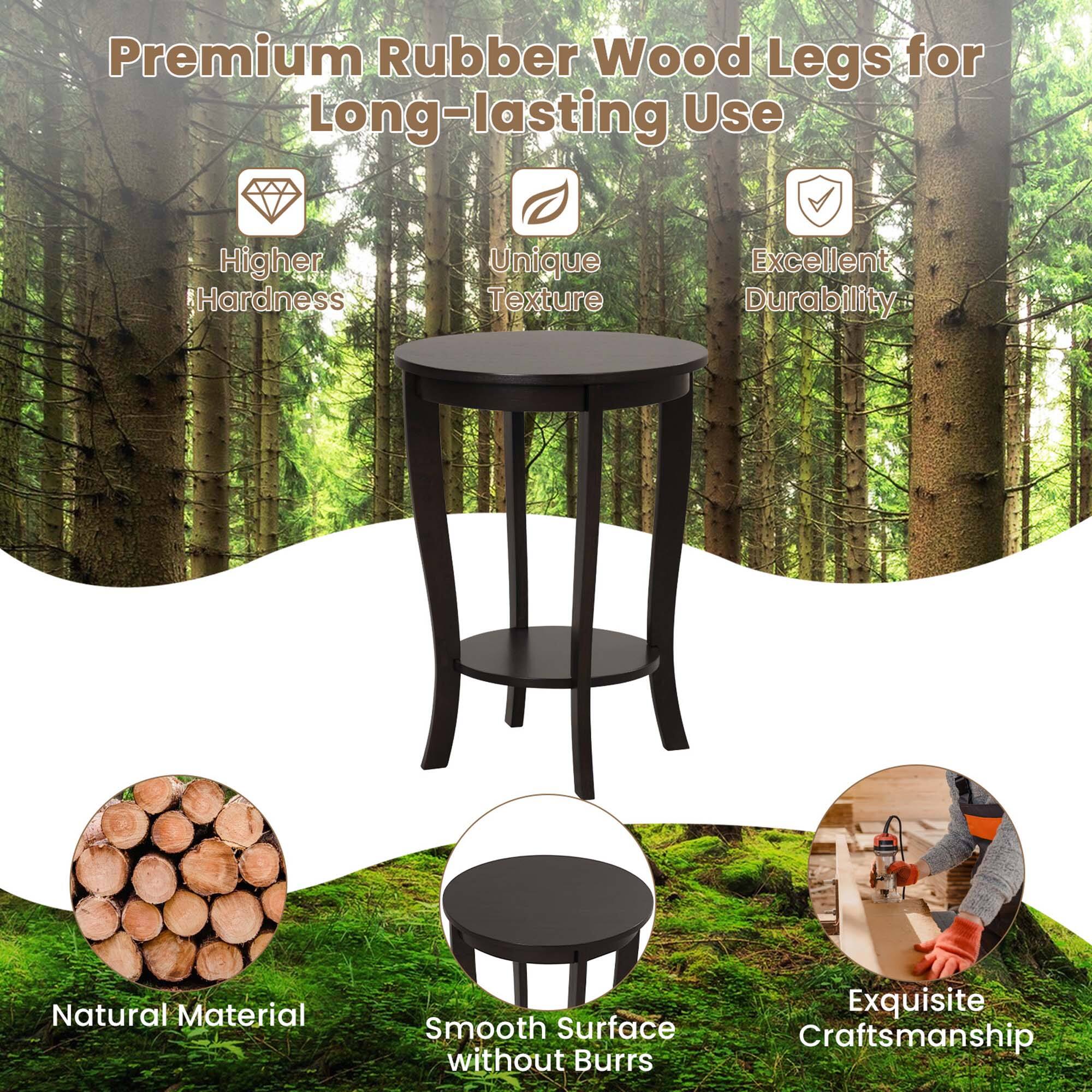Premium Rubber Wood Legs for Long-lasting Use: Higher Hardness, Unique Texture, Excellent Durability, Natural Material, Smooth Surface without Burrs, Exquisite Craftsmanship.