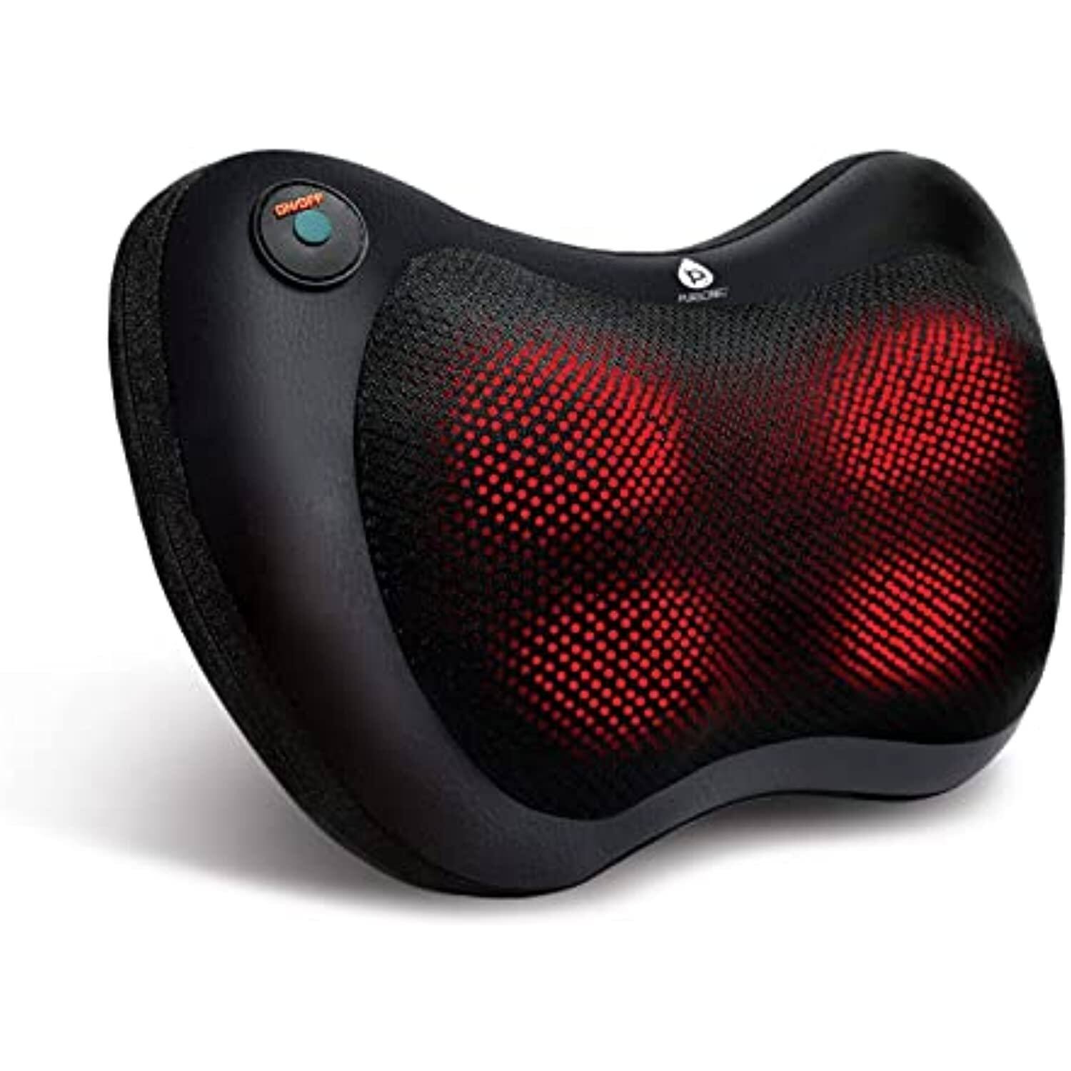 Angle. Pursonic - Shiatsu Heating Neck & Back Massager - Black.