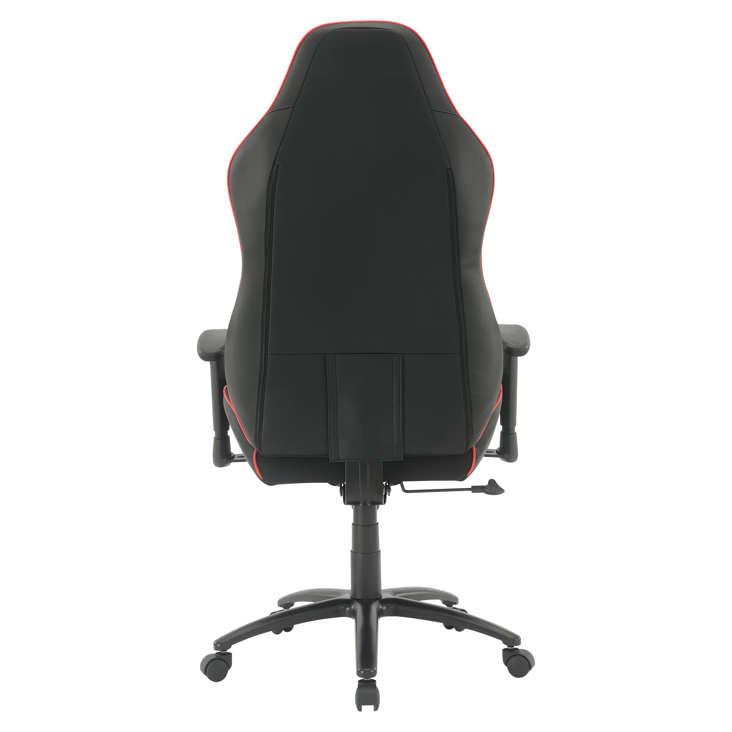 Alt View 12. OSP Home Furnishings - High Stakes Gaming Chair - Black/Red.