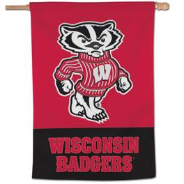 WinCraft - Wisconsin Badgers 28" x 40" Applique Vertical Banner - Multicolor