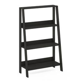 Furinno - Ladder Bookcase Display Shelf, 4-Tier, Espresso - Espresso