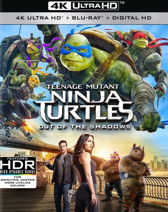  Teenage Mutant Ninja Turtles: Out of the Shadows [4K Ultra HD Blu-ray/Blu-ray] [2016]