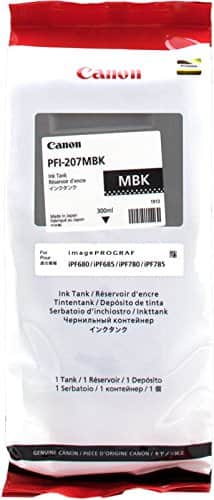 Canon 8788B001 PFI 207MBK Ink Tank 300ML for IPF680 IPF685 IPF780 Canon 8788B001 PFI 207MBK Ink Tank 300ML for IPF680 IPF685 IPF780