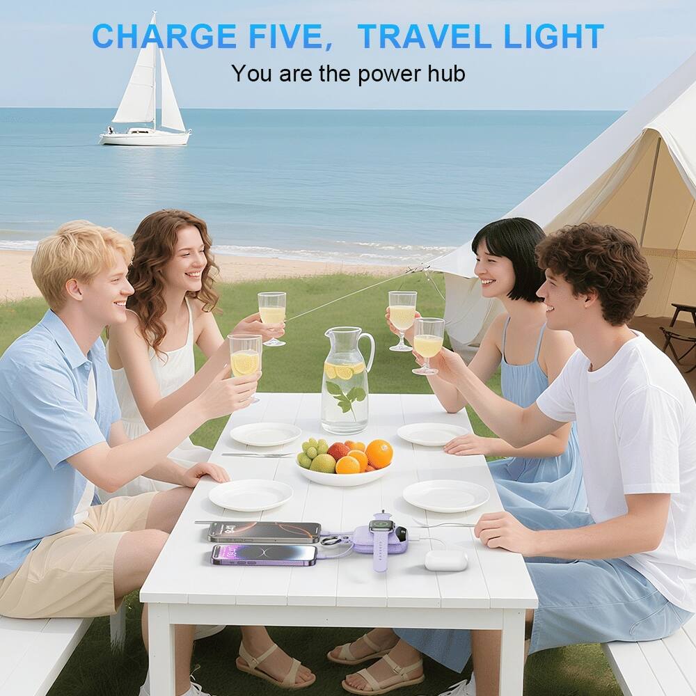 CHARGE FIVE, TRAVEL LIGHT  
You are the power hub