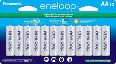 Panasonic - eneloop Rechargeable AA Batteries (12-Pack) - Front_Zoom