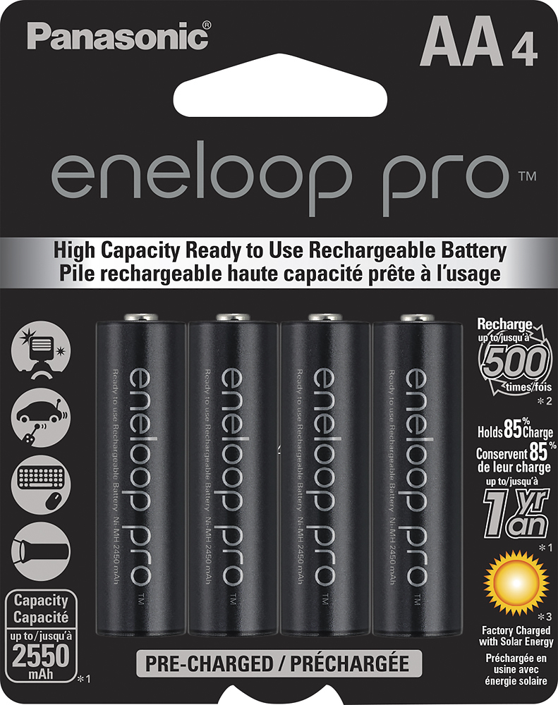 Panasonic Eneloop PRO AA Rechargeable Batteries - 4pack