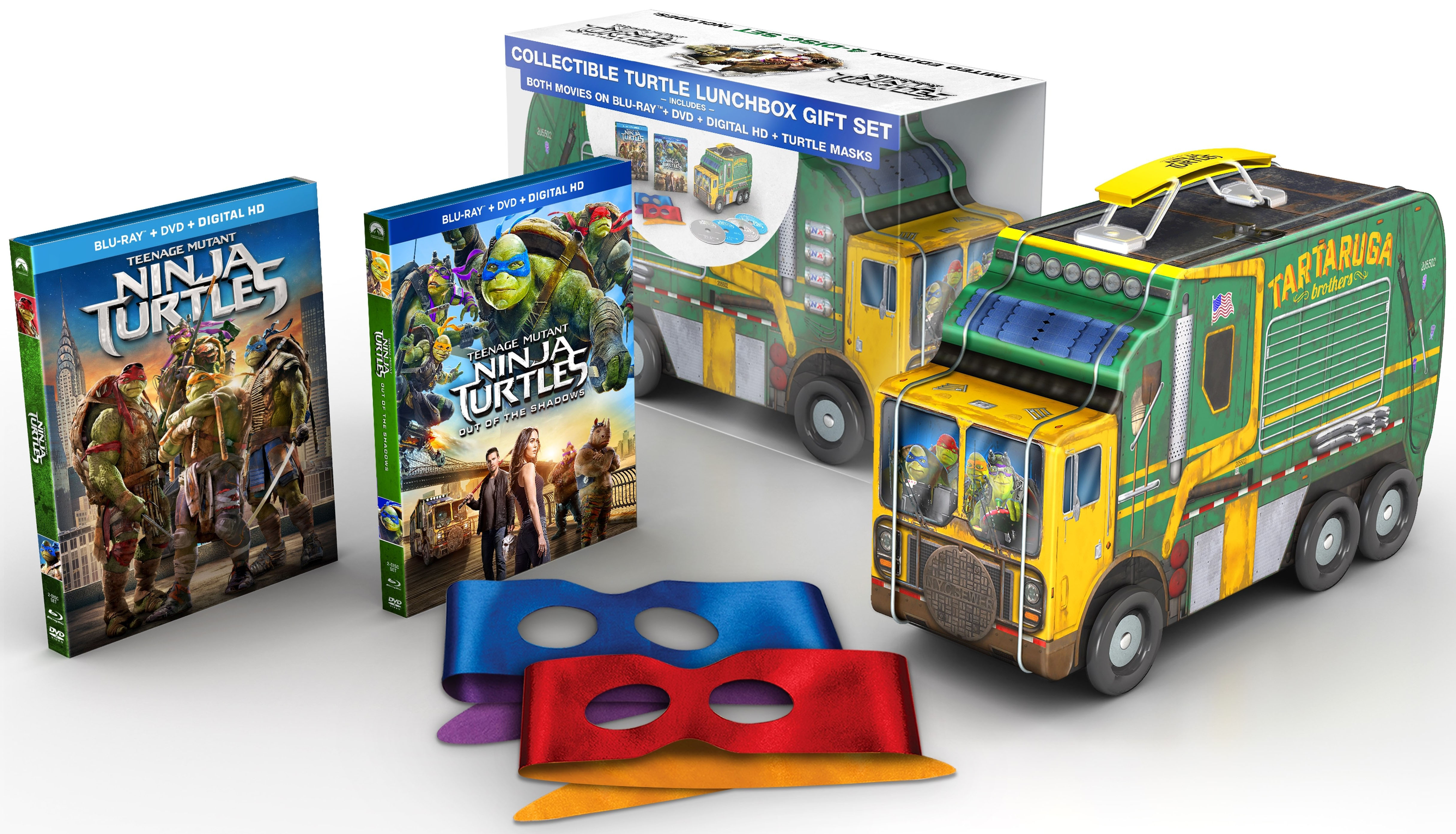Best Buy: Teenage Mutant Ninja Turtles: Collectible Turtle Lunchbox Gift  Set [Blu-ray/DVD]