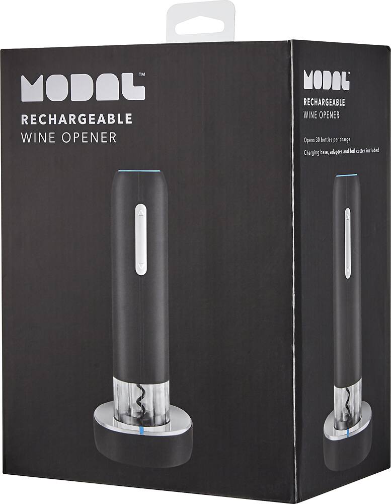Alt View 11. Modal™ - Rechargeable Wine Opener - Black.