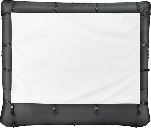 Insignia™ - 96" Inflatable Outdoor Projector Screen - Black - Front Zoom