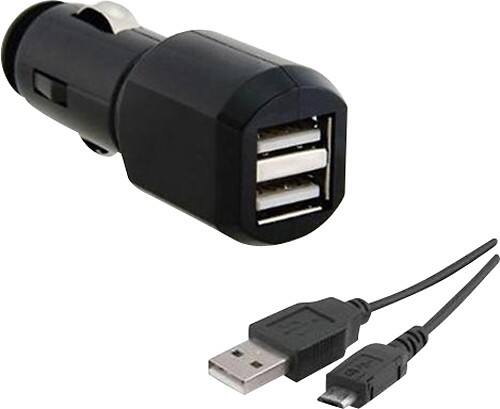 Front Standard. Fosmon - Bundle 2-Port USB Vehicle Charger.