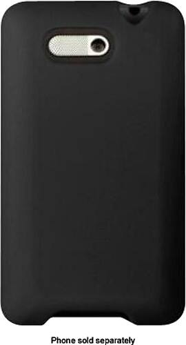 Front Standard. Fosmon - Bundle Silicone Skin for HTC Aria Mobile Phones - Black.