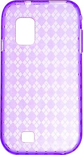 Front Standard. Fosmon - Bundle TPU Case for Samsung Fascinate SCH-i500 Mobile Phones - Purple.
