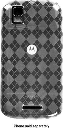 Front Standard. Fosmon - Bundle TPU Skin for Motorola DROID XT610 Mobile Phones - Clear.