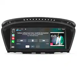 Junsun - 8.8''4+64GB 8Core Carplay Android Auto For BMW 5/ 3er E60 E61 E90 E91 2004-2012 CIC System Car Stereo Radio GPS Navi SWC - Black