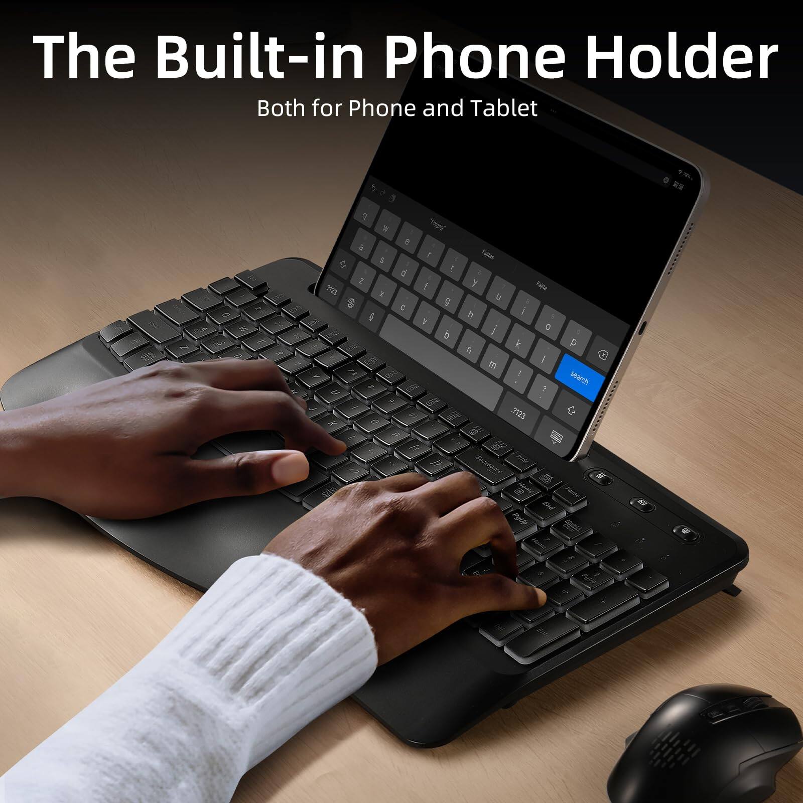 The Built-in Phone Holder  
Both for Phone and Tablet