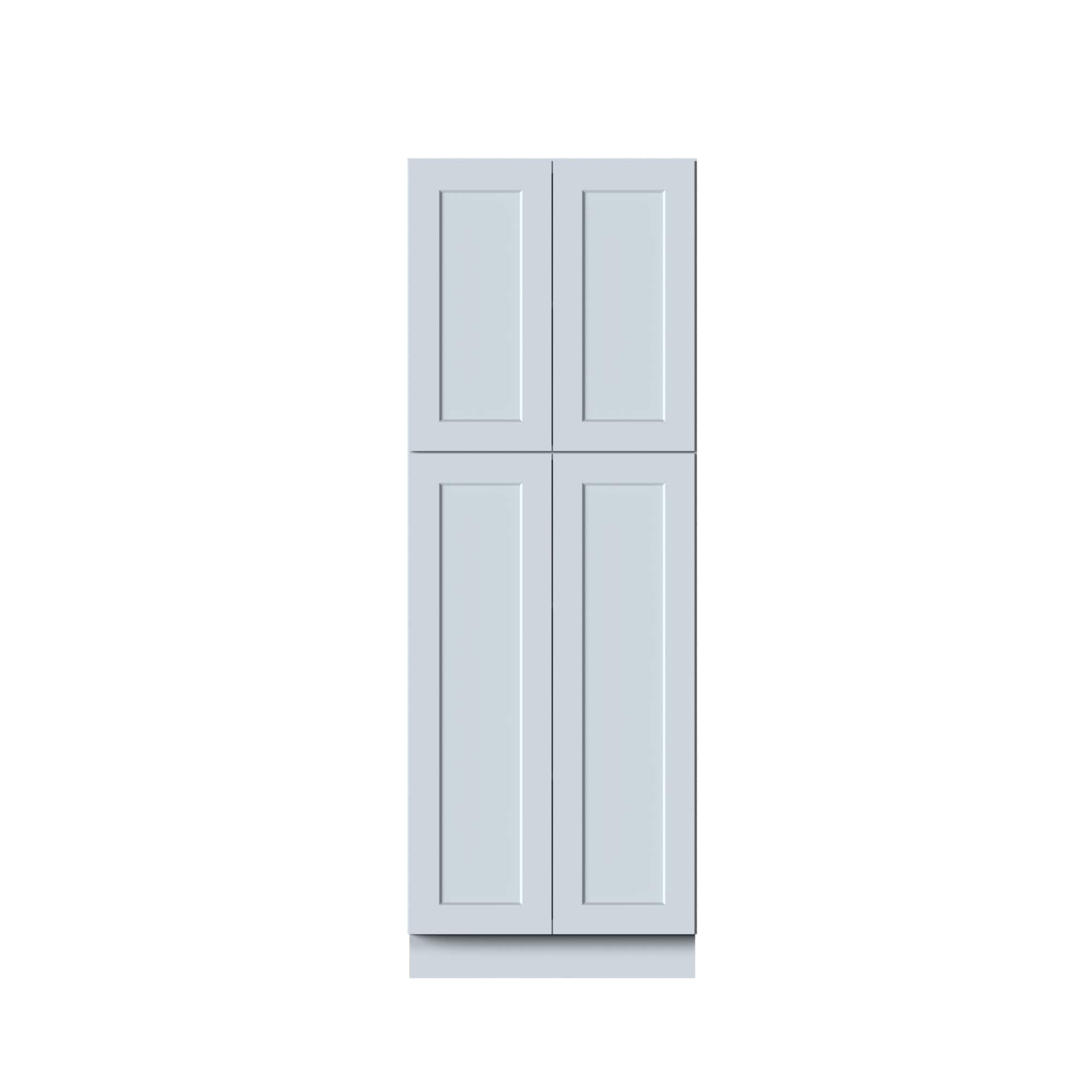 Boyel Living - Pantry Cabinets 84.Wx27in.H Ready to Assemble Kitchen Cabinets 4Doors HDF Door - DOVE GRAY