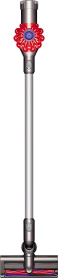 Dyson - V6 Bagless Cordless Stick Vacuum - Red - Front Zoom