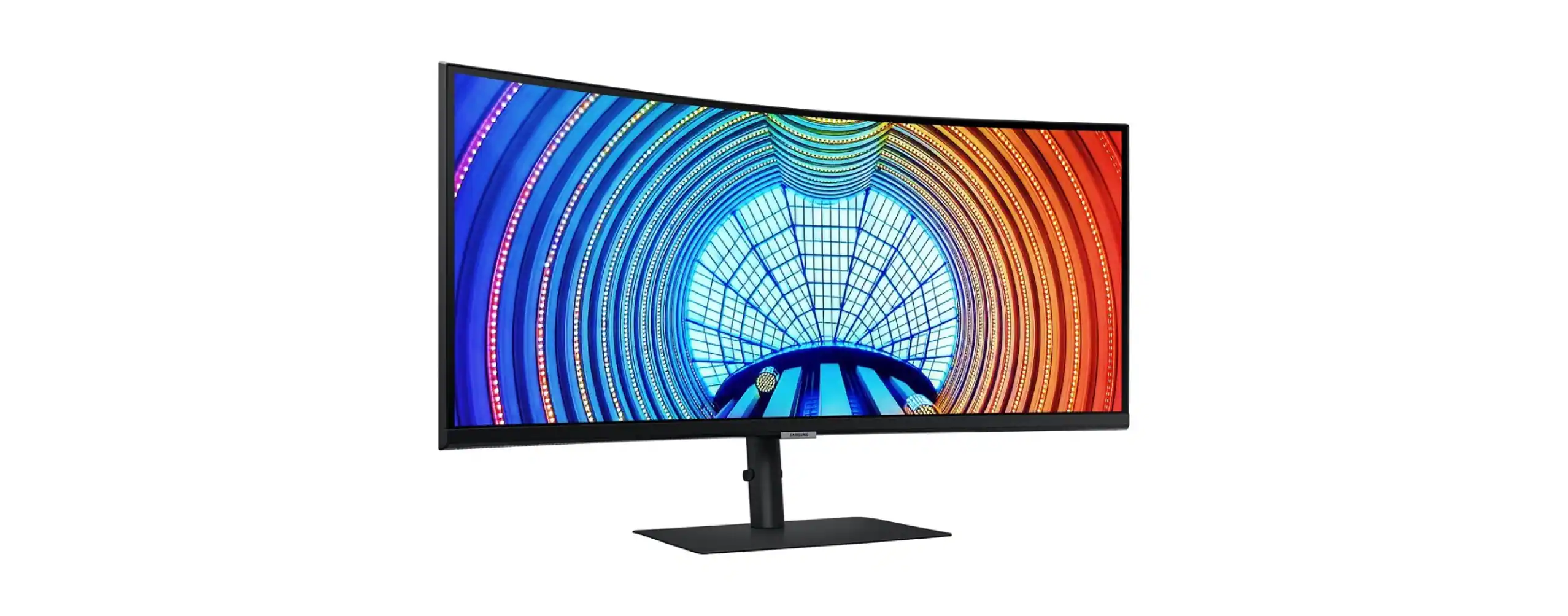 Back. Samsung - Samsung ViewFinity 34" S6 (S65VC) UWQHD Built-in Webcam 100Hz AMD FreeSync HDR10 Monitor (HDMI, USB, DisplayPort) - Black.