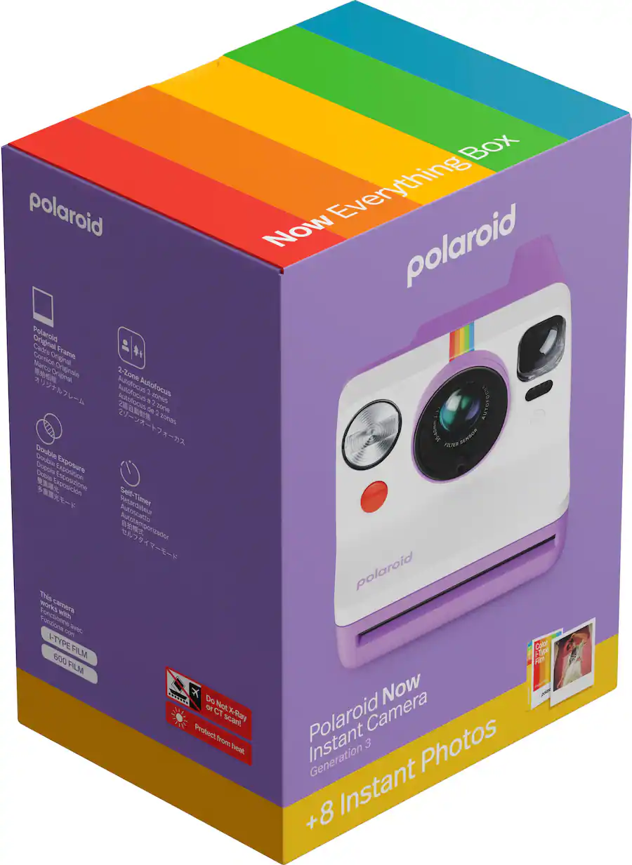 Polaroid Now Gen Instant Camera Color Film Bundle (8 Photos