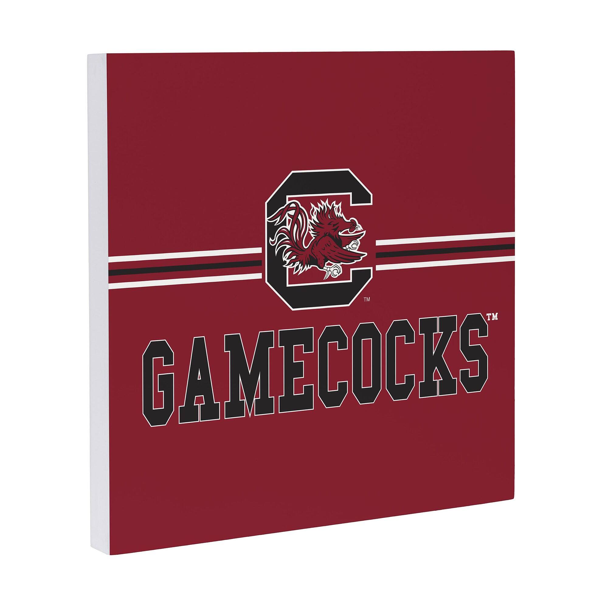 Alt View 1. Evergreen Enterprises - South Carolina Gamecocks 12" x 12" Wood Wall Sign - Multicolor.
