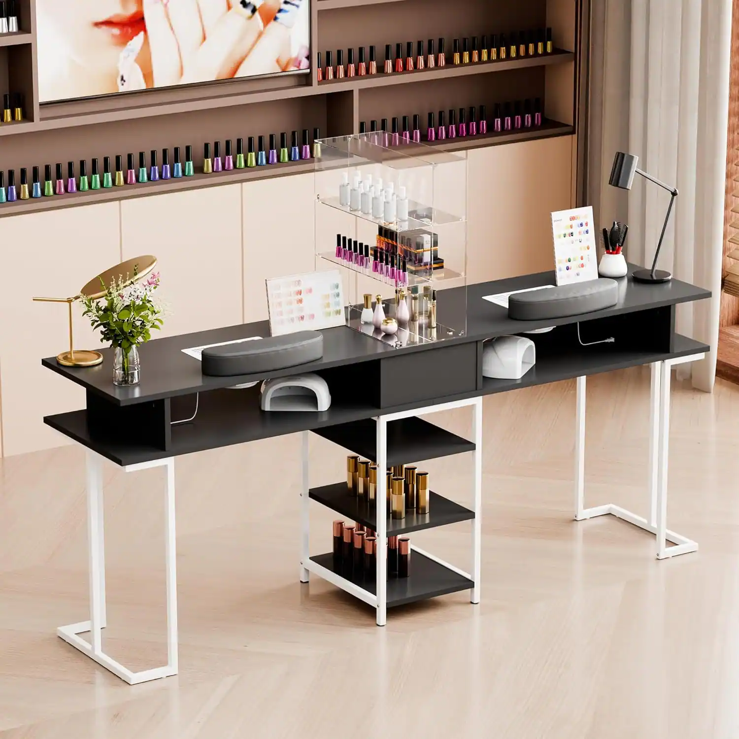 Front. Circus Cirle - Double Manicure Table.