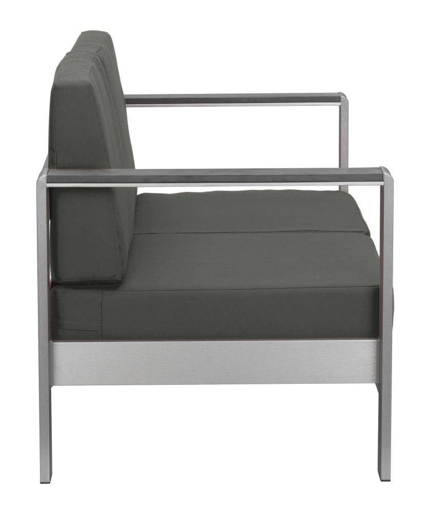 Back. Hivvago - Cosmopolitan Sofa Dark Gray - Dark Gray.