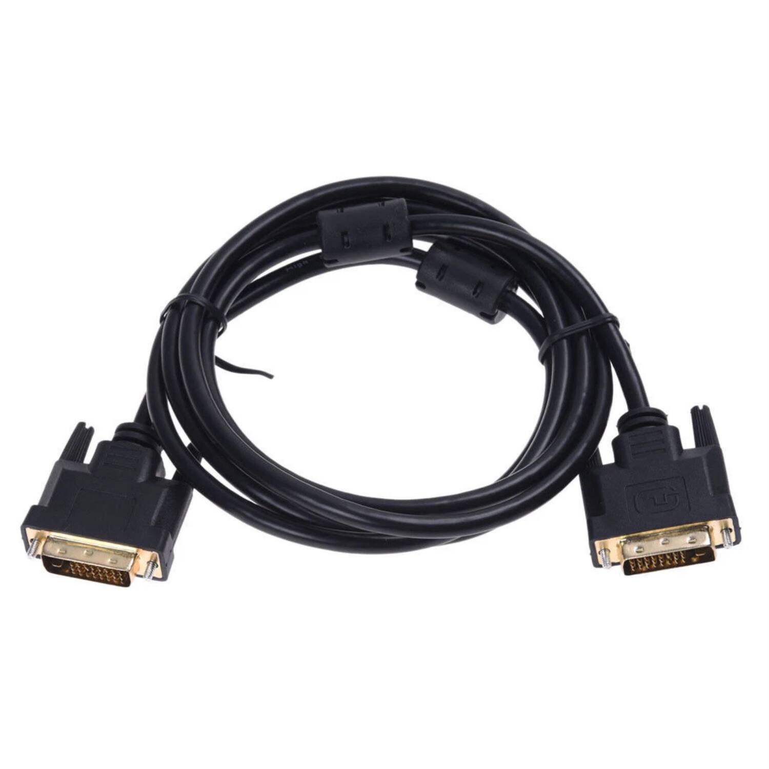 Front. Stock Preferred - 3FT DVI-D Dual Link (24+1) Male to Male Cable - Black.
