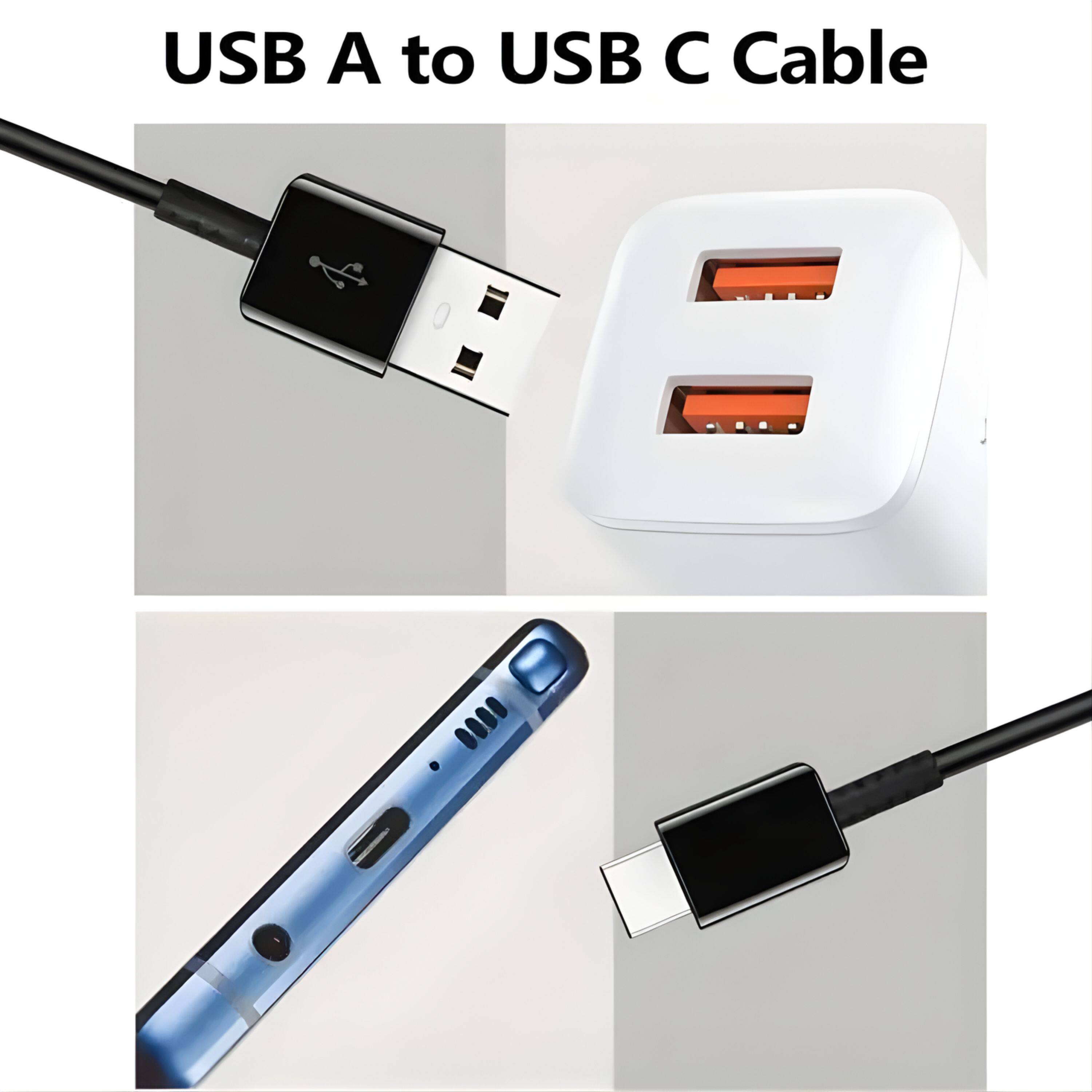 USB A to USB C Cable
