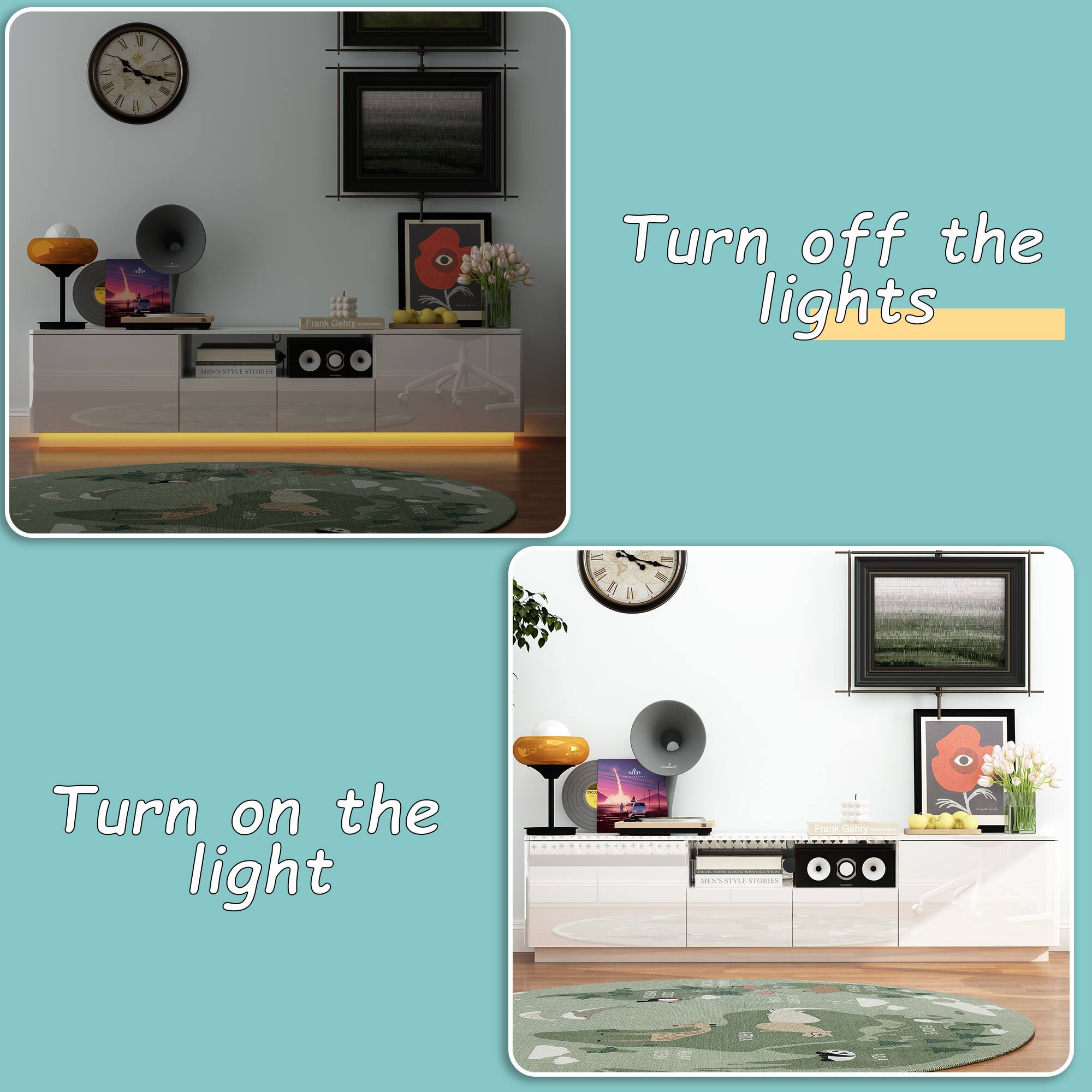 Turn off the lights, Turn on the light