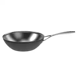 Demeyere - 5 Stainless Steel with Ceramic exterior coating 3.2-qt Wok - Black