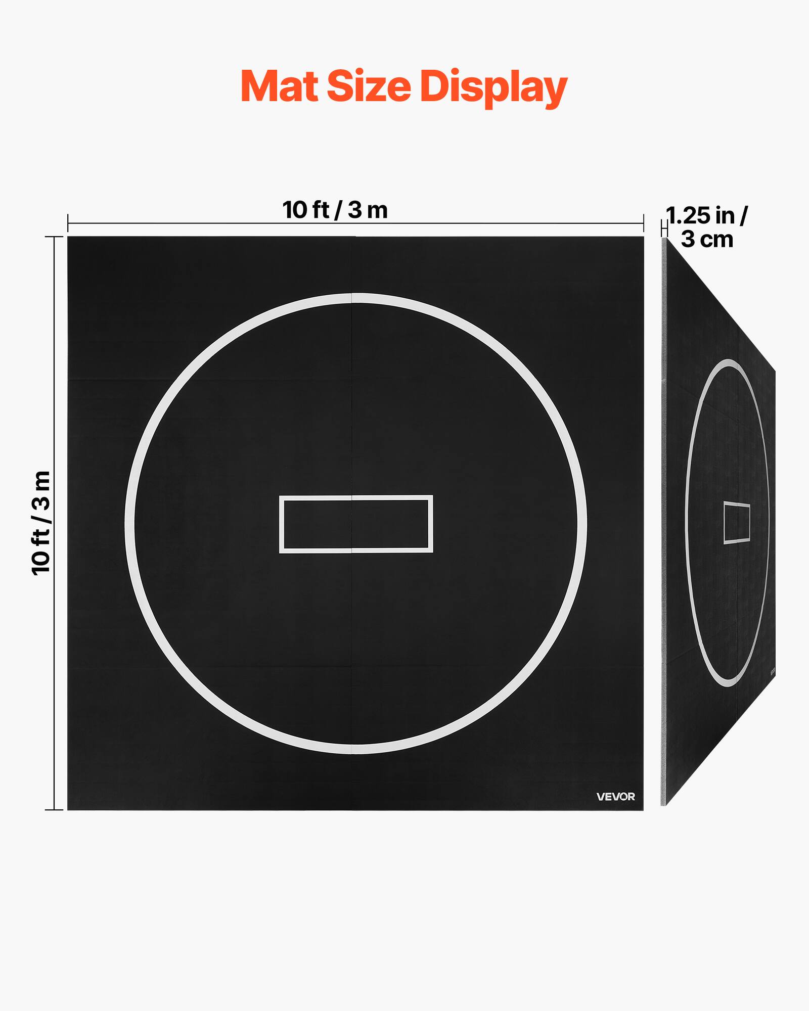 Mat Size Display

10 ft / 3 m

1.25 in / 3 cm

VEVOR