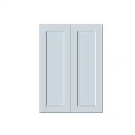 Boyel Living - 30in.W x12in.D x42in.H Dove WALL CABINET Fully assembled Cabinet With Two HDF Doors - Gray