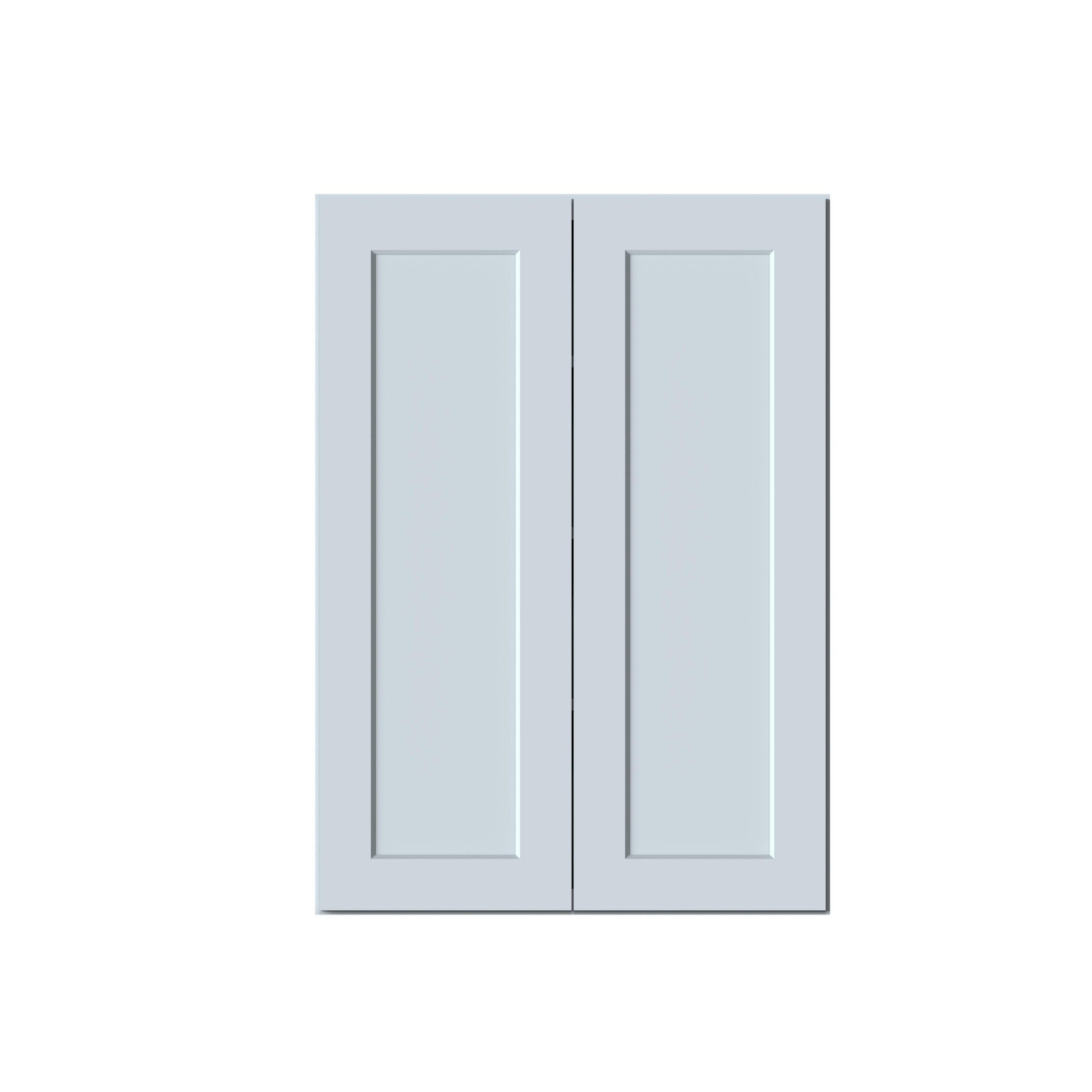 Front. Boyel Living - 30in.W x12in.D x42in.H Dove Gray WALL CABINET Fully assembled Cabinet With Two HDF Doors - Gray.