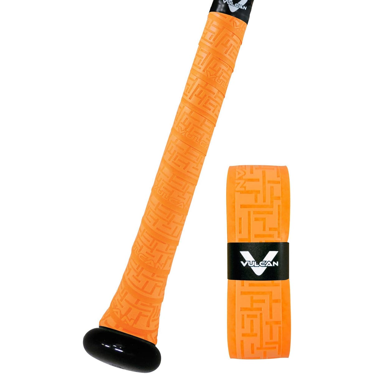 Vulcan - Solid Series 1.0mm Advanced Polymer Bat Grip Tape Wrap - Optic Orange