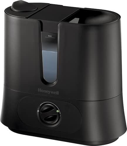 Honeywell - Ultrasonic Cool Mist Humidifier - Black - Larger Front