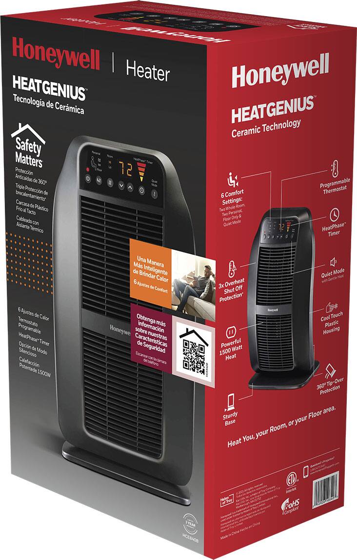 Honeywell Heater Box:

* Honeywell HeatGenius Heater
* Ceramic Technology
* Safety Matters
* 12-hour timer
* 3 heat settings
* 5 fan speeds
* 5 temperature settings
* Programmable thermostat
* 3-way air deflection
* Cool-to-touch plastic housing
* Powerful 1500-watt heater
* Floor area heating
* Sturdy base or room heating
* Easy to set up and use
* Efficient and effective heating
* Energy-saving and cost-effective
* Comfortable and cozy heating
* High-quality and reliable heating
* Suitable for various heating needs
* Improved indoor air quality
* Reduced energy consumption
* Improved indoor comfort
* Improved indoor safety
* Improved indoor health
* Improved indoor living conditions
* Improved indoor temperature control
* Improved indoor air circulation
* Improved indoor humidity control
* Improved indoor lighting
* Improved indoor ventilation
* Improved indoor insulation
* Improved indoor aesthetics
* Improved indoor functionality
* Improved indoor safety
* Improved indoor hygiene
* Improved indoor comfort
* Improved indoor safety
* Improved indoor health
* Improved indoor living conditions
* Improved indoor temperature control
* Improved indoor air circulation
* Improved indoor humidity control
* Improved indoor lighting
* Improved indoor ventilation
* Improved indoor insulation
* Improved indoor aesthetics
* Improved indoor functionality
* Improved indoor safety
* Improved indoor hygiene
* Improved indoor comfort
* Improved indoor safety
* Improved indoor health
* Improved indoor living conditions
* Improved indoor temperature control
* Improved indoor air circulation
* Improved indoor humidity control
* Improved ind