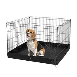 VEVOR - Dog Playpen, 4 Pcs 24 x 36 in Panels Foldable Metal Pet Exercise Pen, Dog Fence Indoor and Outdoor Pen