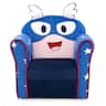Costway - Kid's Sofa Chair Toddler Upholstered Armchair Wooden Frame Children Couch - Navy